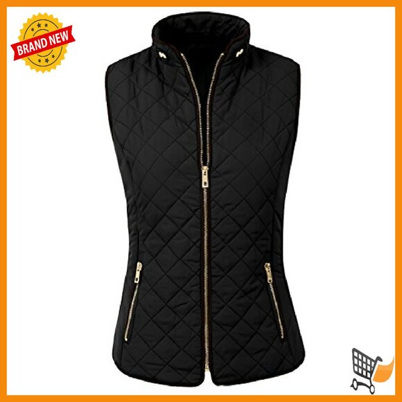 Lightweight Quilted Zip-Up Vest for Women, Slim Fit, Weatherproof - Picture 2 of 6
